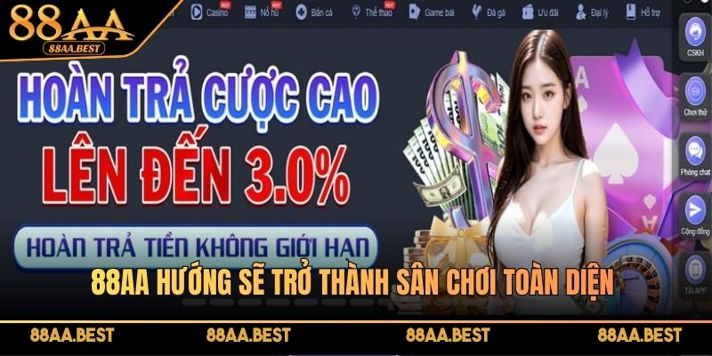88AA hướng đến hệ sinh thái cá cược trực tuyến toàn diện
